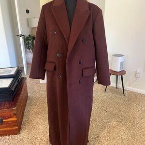 A&F Women’s Double-Breasted Brown Trench Coat NWT XSP